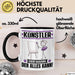 Künstler Tasse Geschenk für Künstler Der Mann Der Alles Kann Geschenkidee zum Geburtstag Schwarz Trendation