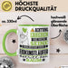 Eiskunstläufer Geschenk Tasse Lustiger Spruch Erheben Sie Sich Der Eiskunstläufer Betritt den Raum Grün Trendation