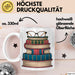 Bibliothekar Tasse Geschenkidee für Bücherliebhaber Weiß Trendation