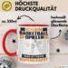 Basketballspieler Tasse Geschenk für Basketballspieler Geburtstag Lustiger Spruch Kaffee-Becher Was Ist Deine Superkraft Rot Trendation