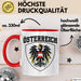 Österreich Tasse Geschenk Flagge Austria Rot Trendation
