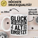 Glück Wenn Alt Einsetzt Chor Chorprobe Singen Sänger Musiker Tasse Weiß Trendation
