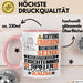 Tischtennisspieler Geschenk Tasse Lustiger Spruch Erheben Sie Sich Der Tischtennisspieler Betritt den Raum Rosa Trendation