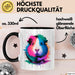 Buntes Meerschweinchen Tierliebhaber Tasse Geschenk Lustige Geschenkidee Spruch Schwarz Trendation