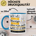 Wrestlerin Tasse Geschenk Spruch Wer Will Schon Prinzessin Sein Wenn Man Auch Wrestlerin Sein Kann Blau Trendation