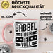 Babbel Mich Net Voll Geschenk Tasse Frankfurt Hessen Dialekt Kaffee-Becher Geschenkidee Büro-Tasse Kollegen Rosa Trendation