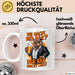 Bär Beim Biertrinken Tasse Geschenk Lustige Geschenkidee Spruch Wie Macht Der Bär? Der Bär Macht Leer Weiß Trendation