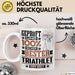 Triathlet Geschenk Lustiger Spruch für Triathlet Geschenkidee Bester Triathlet Der Welt Weiß Trendation