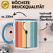 Ski Tasse Geschenk Grafik Skilift Becher Blau Trendation