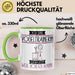 Vogeltrainerin Tasse Geschenk Ich Bin Vogeltrainerin Warum Weil Ich Es Kann Geschenkidee Geburtstag Grün Trendation