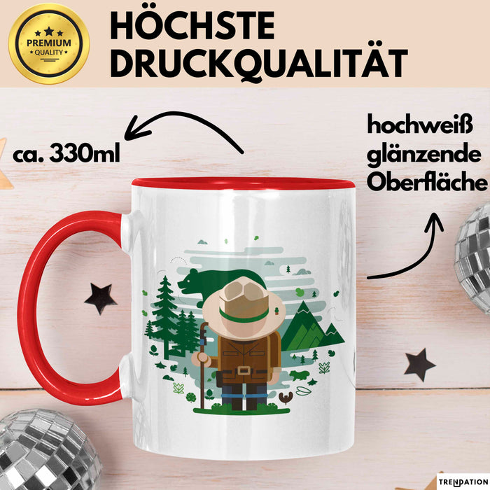 Park Ranger Tasse Geschenk Lustige Geschenkidee Spruch Für Natur Schützer Rot Trendation