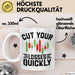Aktienhändler Tasse Geschenk Cut Your Losses Quickly Geschenkidee Trader Börse Weiß Trendation