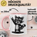 Waschbär Tierliebhaber Rockmusik Tasse Geschenk Lustige Geschenkidee Spruch Rosa Trendation