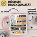 Katzenbetreuer Geschenk Tasse Lustiger Spruch Erheben Sie Sich Der Katzenbetreuer Betritt den Raum Rosa Trendation