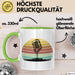 Sänger Tasse Geschenk Podcast Mikrophon Geschenkidee Mikrofon Becher Grün Trendation