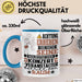 Konzertveranstalter Geschenk Tasse Lustiger Spruch Erheben Sie Sich Der Konzertveranstalter Betritt den Raum Blau Trendation