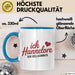 Hannelore Tasse Geschenk Ich Bin Vollkommen Hannelore Geschenkidee Geburtstag Blau Trendation
