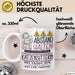 Katzensitterin Tasse Geschenk Lustig Abstand Halten Hochleistungs-Katzensitterin Mit Drang Zur Perfektion Bei Der Arbeit Weiß Trendation