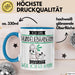 Hundeliebhaberin Tasse Geschenk Ich Bin Hundeliebhaberin Warum Weil Ich Es Kann Geschenkidee Geburtstag Blau Trendation