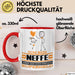 Neffe Geschenk Tasse Ich Bin Neffe Aber Sag Doch Einfach Superheld Lustige Geschenkdiee für Neffe Kaffee-Becher Rot Trendation