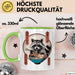 Waschbär Tierliebhaber Ramen Tasse Geschenk Lustige Geschenkidee Spruch Grün Trendation