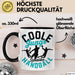 Handball-Spieler Geschenk Tasse Geschenkidee Handball-Spieler Jungs Kaffee-Becher Coole Jungs Spielen Handball Schwarz Trendation