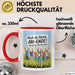 Schüler Abschluss Tasse Geschenk Lustige Geschenkidee Spruch Hoch Die Hände Abi Ende Rot Trendation