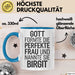 Birgit Tasse Geschenk Gott Formte Die Perfekte Frau Birgit Geschenkidee Blau Trendation