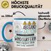 Windsurferin Tasse Geschenk Lustig Abstand Halten Hochleistungs-Windsurferin Mit Drang Zur Perfektion Bei Der Arbeit Blau Trendation