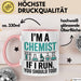 Chemiker Chemielehrer Tasse Geschenk Lustige Geschenkidee Spruch Ich Bin Chemiker Wenn Ich Renne Solltest Du Das Auch Rosa Trendation