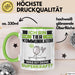 Tierkommunikator Tasse Geschenk für Tierkommunikator Geburtstag Lustiger Spruch Kaffee-Becher Was Ist Deine Superkraft Grün Trendation