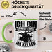 Schlagzeug-Spieler Geschenk Drummer Tasse Geschenkidee Spruch Ich Bin Dann Mal Im Keller Schlagzeuger Grün Trendation