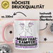 Muay-Thai-Kämpfer Geschenk Tasse Ich Bin Muay-Thai-Kämpfer Aber Sag Doch Einfach Superheld Lustige Geschenkdiee für Muay-Thai-Kämpfer Kaffee-Becher Rosa Trendation