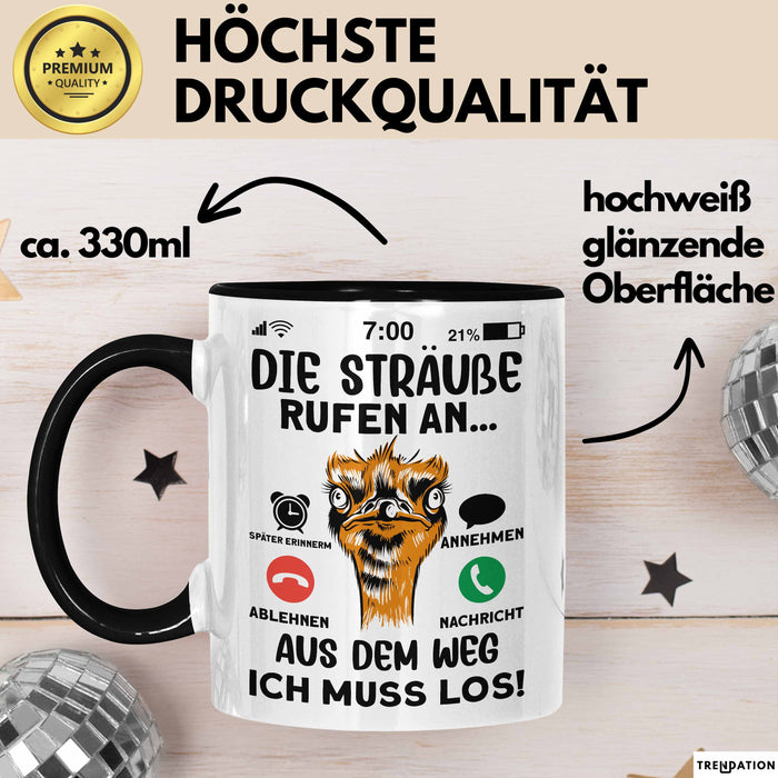 Strauß Liebhaber Tasse Geschenk Die Sträße Rufen An Geschenkidee Becher Trendation