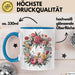 Florist Tasse Geschenkidee für Blumenliebhaber Spruch Blau Trendation