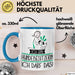Geschenk für Hundebesitzerin Tasse Lustige Geschenkidee Geburtstag Ich Bin Hundebesitzerin Ich Darf Das Blau Trendation