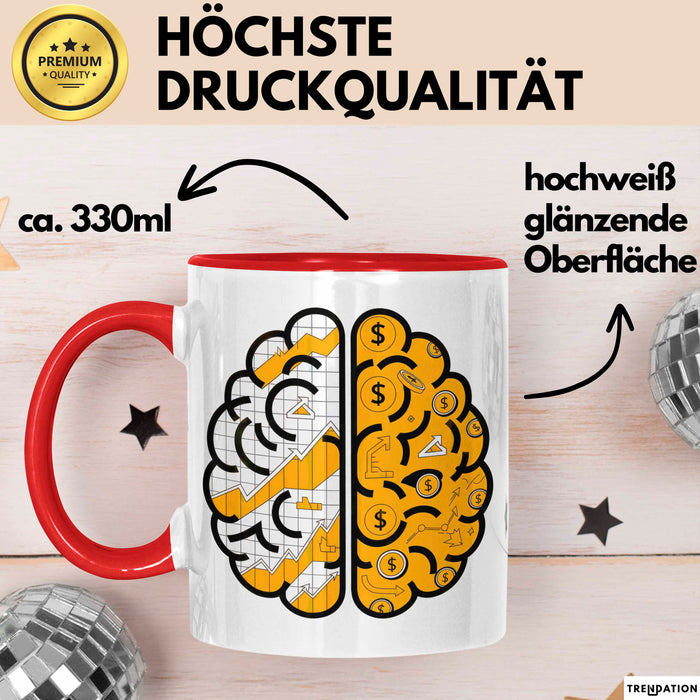 Ökonom Tasse Geschenk Lustige Geschenkidee Spruch Für Daten Denker Rot Trendation