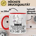Geschenk für Tierverhaltenstherapeutin Tasse Lustige Geschenkidee Geburtstag Ich Bin Tierverhaltenstherapeutin Ich Darf Das Rot Trendation