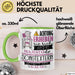Songtexterin Tasse Geschenk Lustiger Spruch Bitte Erheben Sie Sich Seine Majestät Die Songtexterin Betritt Den Raum Grün Trendation