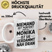 Monika Tasse Geschenk Niemand Ist Perfekt Monika Verdammt Nah Dran Geschenkidee Weiß Trendation