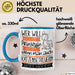 Katzenbetreuerin Tasse Geschenk Spruch Wer Will Schon Prinzessin Sein Wenn Man Auch Katzenbetreuerin Sein Kann Blau Trendation