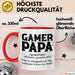 Spieler Papa Tasse Geschenk Lustige Geschenkidee Spruch Gamer Papa Rot Trendation