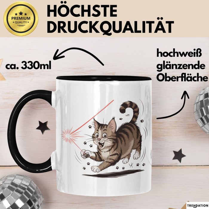 Katzenliebhaber Tasse Geschenkidee für Katzenfreunde Trendation