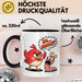 Regenwurm Vogel Tasse Geschenk Lustige Geschenkidee Spruch Ääh Miau Schwarz Trendation