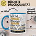 Wakeboarderin Tasse Geschenk Spruch Wer Will Schon Prinzessin Sein Wenn Man Auch Wakeboarderin Sein Kann Blau Trendation
