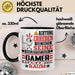 Gamer Geschenk Tasse Lustiger Spruch Erheben Sie Sich Der Gamer Betritt den Raum Schwarz Trendation