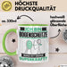 Bogenschütze Tasse Geschenk für Bogenschütze Geburtstag Lustiger Spruch Kaffee-Becher Was Ist Deine Superkraft Grün Trendation