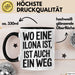 Ilona Tasse Geschenk Wo Eine Ilona Ist Ist Auch Ein Weg Geschenkidee Becher mit Name Schwarz Trendation