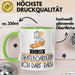 Geschenk für Skateboarderin Tasse Lustige Geschenkidee Geburtstag Ich Bin Skateboarderin Ich Darf Das Grün Trendation