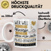 Pilates-Enthusiastin Tasse Geschenk Spruch Wer Will Schon Prinzessin Sein Wenn Man Auch Pilates-Enthusiastin Sein Kann Weiß Trendation